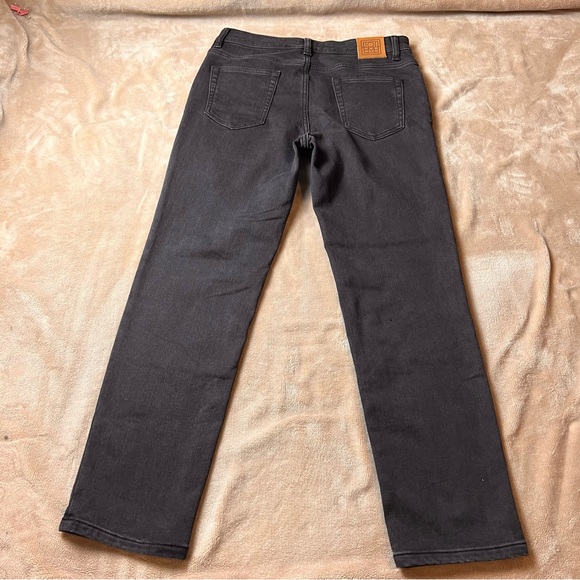 TOTEME Faded Black High-Rise Classic Straight Leg Slim Fit Jeans - Size 30 - Picture 7 of 13
